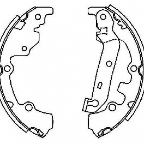 SAPATA FREIO ECOSPORT 1.0/1.6 03/12 FIESTA 1.0/1.4/1.6 03/... TEVES